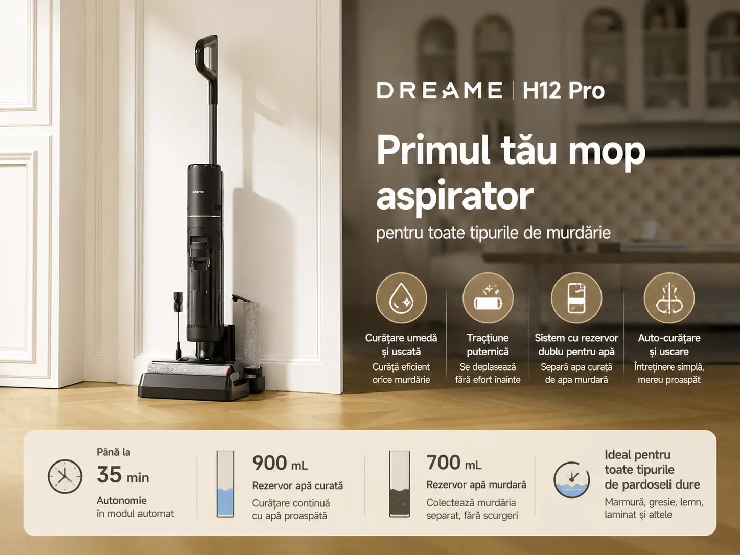 Dreame H12 Pro – imagine detaliu 1