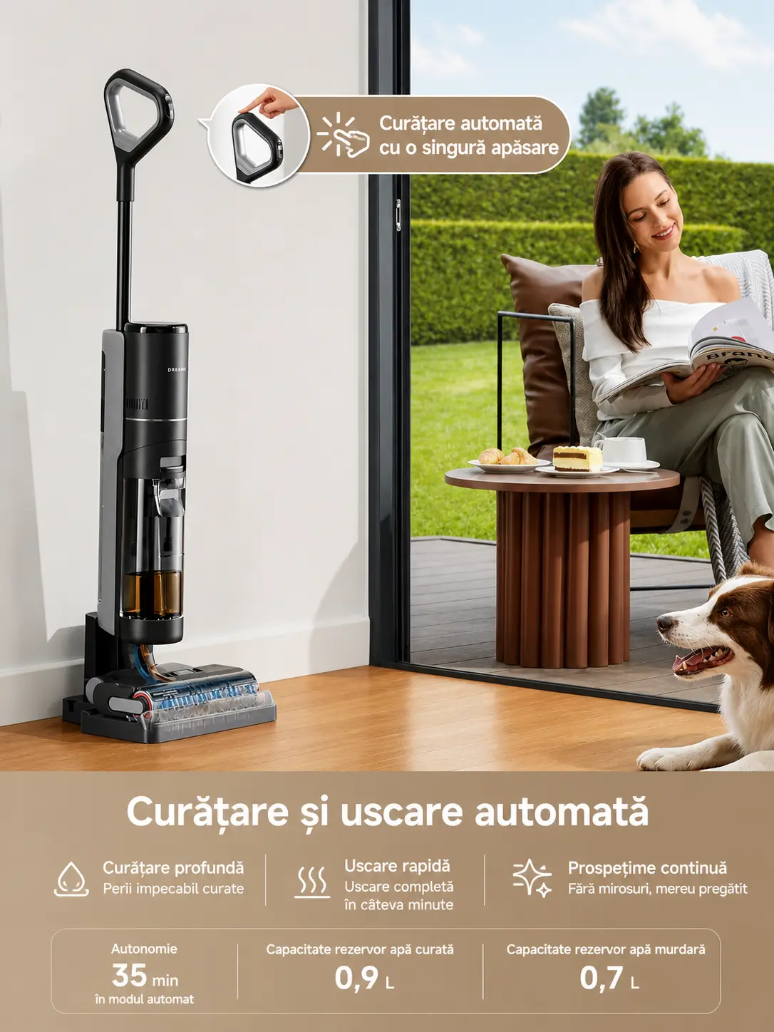 Dreame H12 Pro aspirator și mop 2-în-1, imagine 4